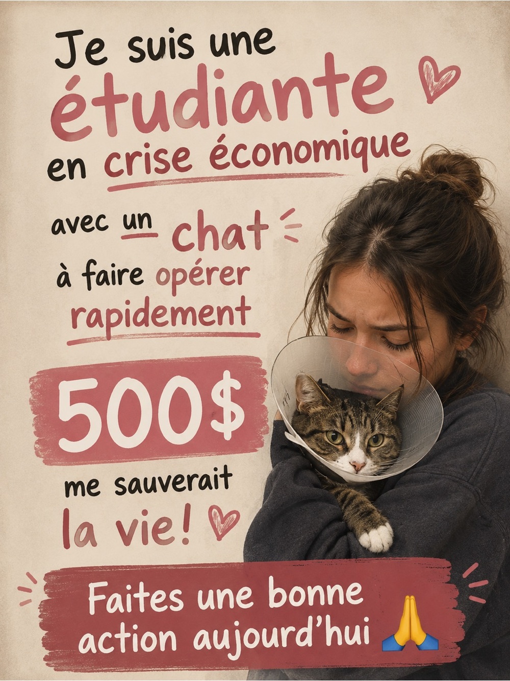 Aidez une étudiante en survie ❤️
